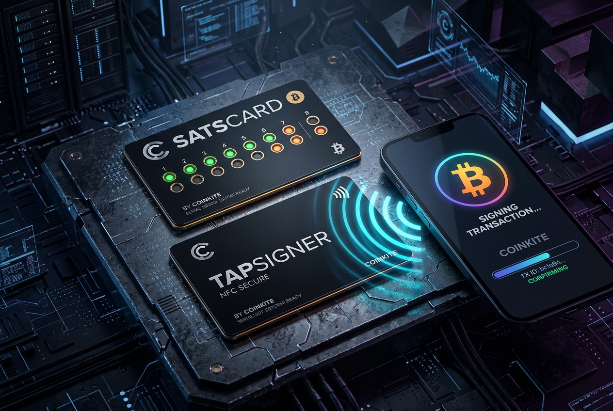บิตคอยน์ในรูปแบบการ์ด NFC: เจาะลึกความปลอดภัย SATSCARD และ TAPSIGNER จาก Coinkite
